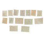 Olsztyn, série de timbres Fi 1-14** : timbres allemands de circulation portant l'impression « Tpgr. » réalisée à l'Imprimerie nationale de Berlin
