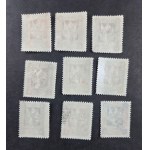 Kwidzyn stamps Fi 35-43** [9 of 14 stamps in the series], the so-called second Milan edition