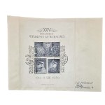 Envelope with sheet No. 8 bearing a commemorative postmark reading "Poland on the Trail of J. Piłsudski, June 1914 – August 1939"