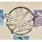 50th Anniversary of Polish Skiing, Stamps Fi 851–853