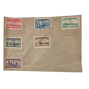 National International Congress of Former Prisoners of German Concentration Camps, Warsaw, February 3–5, 1946, stamps Fi 388–393