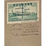 National International Congress of Former Prisoners of German Concentration Camps, Warsaw, February 3–5, 1946, stamps Fi 388–393