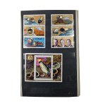 "Conquest of Space" stamp album, international mix [UAE, Bulgaria, Bahrain, Bhutan, Cuba, Chad], mint condition. Total: 5 blocks, 109 stamps + a mix of others [34 stamps: Poland, East Germany, Romania, USSR]