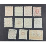 WMG Series 11 stamps, denominations 214–224**, commemorative issue celebrating the 10th anniversary of the founding of the Free City of Gdańsk