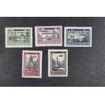 WMG Series 5 stamps, Fi 225–229*—reprint edition with a surcharge on LUPOSTA