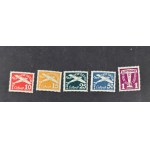 WMG AVIATION STAMPS, Series 5 (Stamps Fi 247–251**), 7th Issue, for airmail