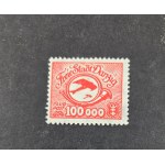 WMG AVIATION STAMPS – Unissued stamp NW IX * face value 100,000 MK