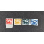 WMG AVIATION STAMPS, Series 4 (Stamps Fi 282–285**), 8th Edition, for airmail