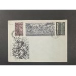 Envelope with stamps Fi 1030–1032 [550th anniversary of the Battle of Grunwald], FDC with postmarks: Grunwald Battlefield, July 15, 1960