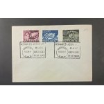 Envelope with stamps Fi 479–481, FDC with a commemorative postmark reading “Congress of Working-Class Unity, Dec. 15, 1948,” postmarked Dec. 15, 1948
