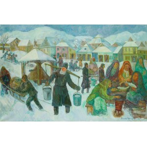Chaim Goldberg (1917 Kazimierz Dolny - 2004 Boca Raton), Winter Day, 1994.