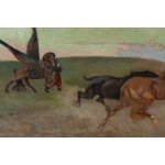 Eugeniusz Geppert (1890 Lviv - 1979 Wroclaw), Scurred horses and pegasus, 1923