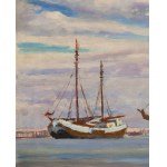 Stanislaw Zurawski (1889 Krosno - 1976 Krakow), Sailing ships in port