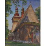 Stanisław Żurawski (1889 Krosno - 1976 Kraków), "Old Church in Rabka".