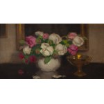 Alfons Karpinski (1875 Rozwadów near Tarnobrzeg - 1961 Kraków), Roses in a vase, 1939