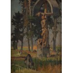 Marian Mróz (1908 Dąbrówka Tuchowska - 1967 ), Przydrożna kapliczka w Jackowie, 1932