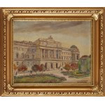 Irena Nowakowska-Acedanska (1906 Lviv - 1983 Gliwice), View of the building of the Jan Kazimierz University in Lviv
