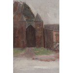 Tadeusz Makowski (1882 Oświęcim - 1932 Paris), Homestead with a fragment of a gate, 1924