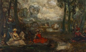 Stanisław Eleszkiewicz (1900 Czutów k. Połtawy - 1963 Paryż), Śniadanie na trawie