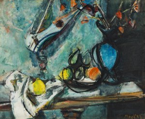 Zygmunt Józef Menkes (1896 Lwów - 1986 Riverdale, USA), Martwa natura ze skrzypcami