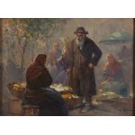 Erno Erb (1878 Lviv (?) - 1943 Lviv), At the marketplace