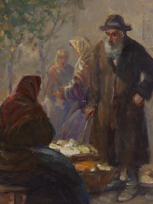 Erno Erb (1878 Lwów (?) - 1943 Lwów), Na targowisku