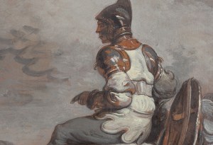 Jan Piotr Norblin de la Gourdaine (1745 Misy-Faut-Yonne - 1830 Paryż), Siedzący żołnierz, 1780