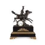 Clock with equestrian portrait of Rev. Joseph Poniatowski