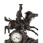 Clock with equestrian portrait of Rev. Joseph Poniatowski
