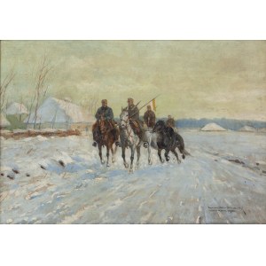 Leonard Winterowski (1886 Chernivtsi - 1927 Varsavia), Pattuglia di Ulani, 1921