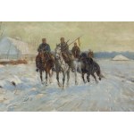 Leonard Winterowski (1886 Chernivtsi - 1927 Varsavia), Pattuglia di Ulani, 1921