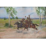 Jerzy Kossak (1886 Kraków - 1955 Kraków), Pogoń, 1930