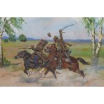 Jerzy Kossak (1886 Kraków - 1955 Kraków), Pogoń, 1930