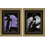 Joanna Sarapata, Lavender Ballerina II (sketch) and Ballerina in White I (sketch), 2025