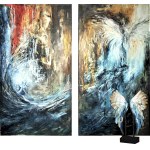 J. Aurelia Sikiewicz-Wojtaszek, Mystical radiance (diptych), 2020