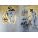 Jan Dubrovin, Drawing I and Drawing II from the Paradise Stories series, 2025