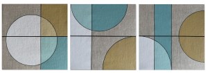 Izabela Kozłowska, Geometric story XIV - tryptyk, 2025