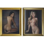 Katarzyna Rekiel, Nude and female nude from behind, 2024