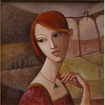 Agnieszka Korczak-Ostrowska, Girl with a flower and Memory of summer, 2018