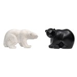 Krzysztof Pawlowski, Teddy Bear Walking II and Teddy Bear on the Catwalk, 2024