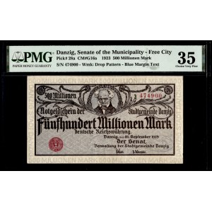 Danzig. 1923 500 Milion Marek