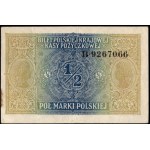 Poland. 1916 1/2 Marki Prefix General B