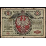 Poland. 1916 5 Marek Prefix Biletow A