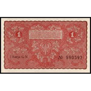 Poland. 1919 1 Marka Prefix I Seria GN