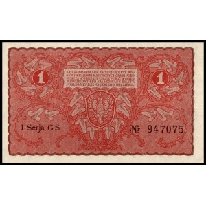 Poland. 1919 1 Marka Prefix I seria GS