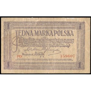Polska. 1919 1 Marka Prefiks PD