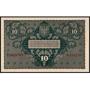 Poland. 1919 10 Marek Prefix II seria DO