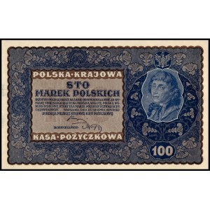 Poland. 1919 100 Marek Prefix IF seria H