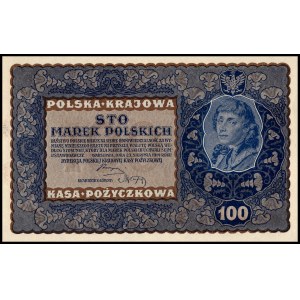 Poland. 1919 100 Marek Prefix IH seria M