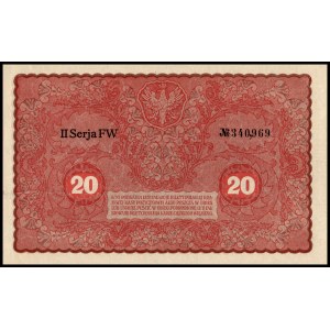 Poland. 1919 20 Marek Prefix II seria FW